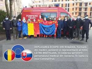 O echipă de medici români a ajuns la Bratislava pentru a sprijini eforturile de combatere a pandemiei